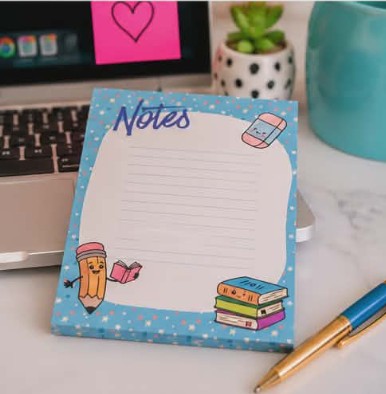 Notes pad 4x6 School