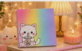 NotePad Cat with Bubble Tea - 3.5 x 3.5