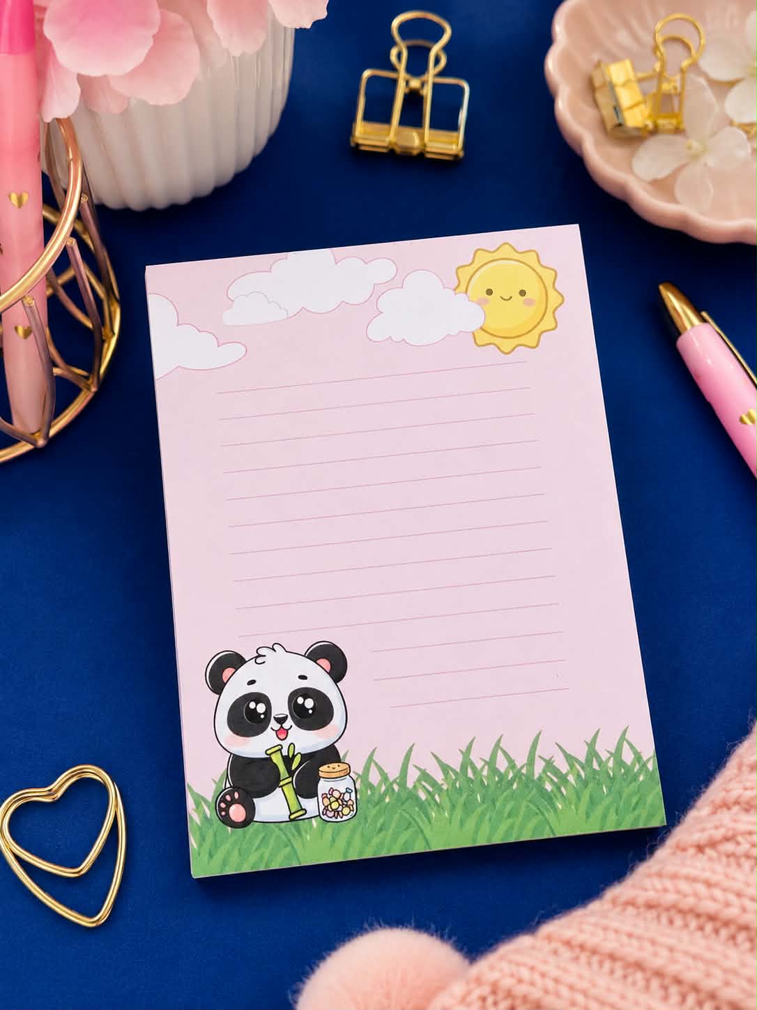 Cute Panda Notepad - Kawaii 4x5 Memo Pad for Notes, Lists & Journaling