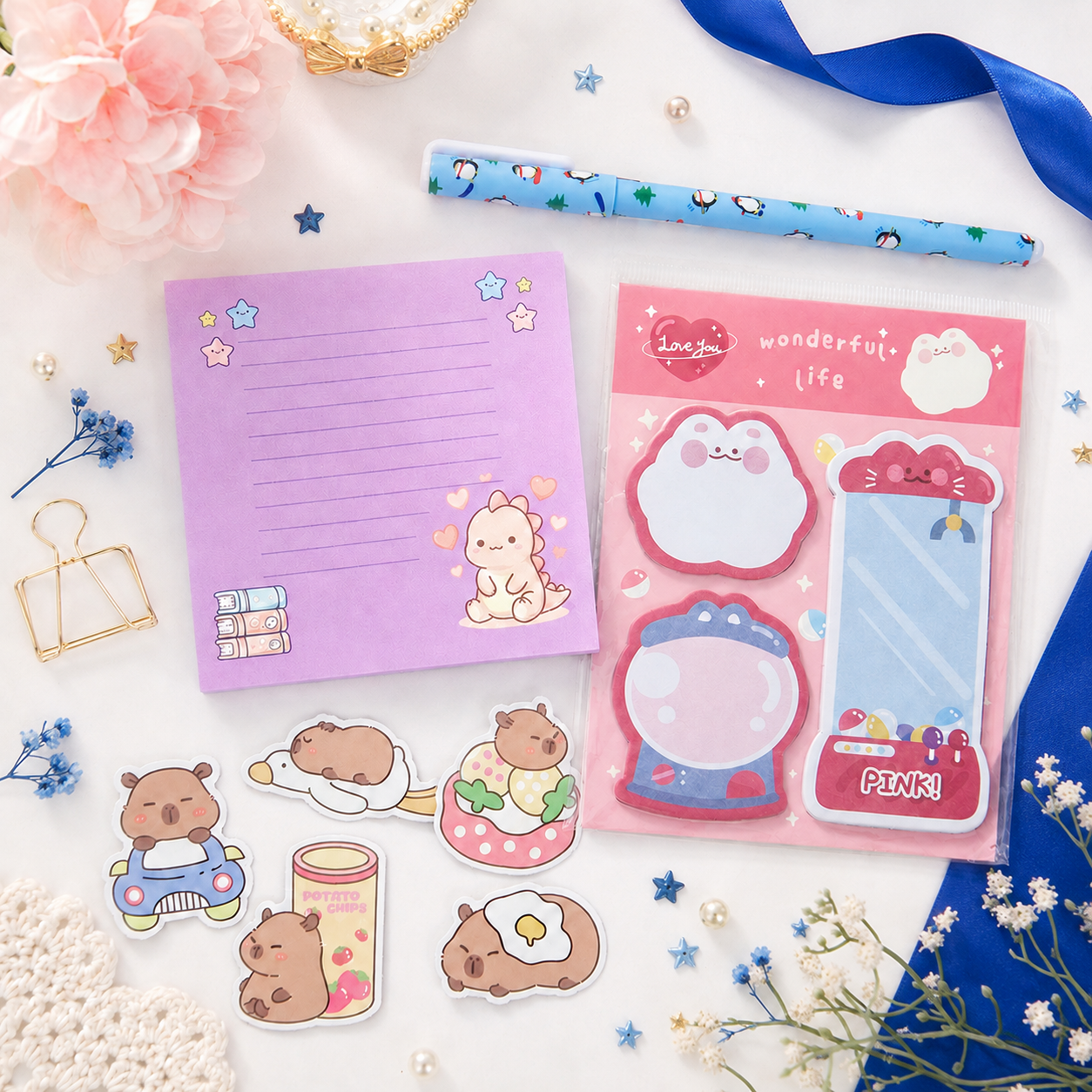 $10 Mini Kawaii Stationery Kit – $15–$20 Retail Value