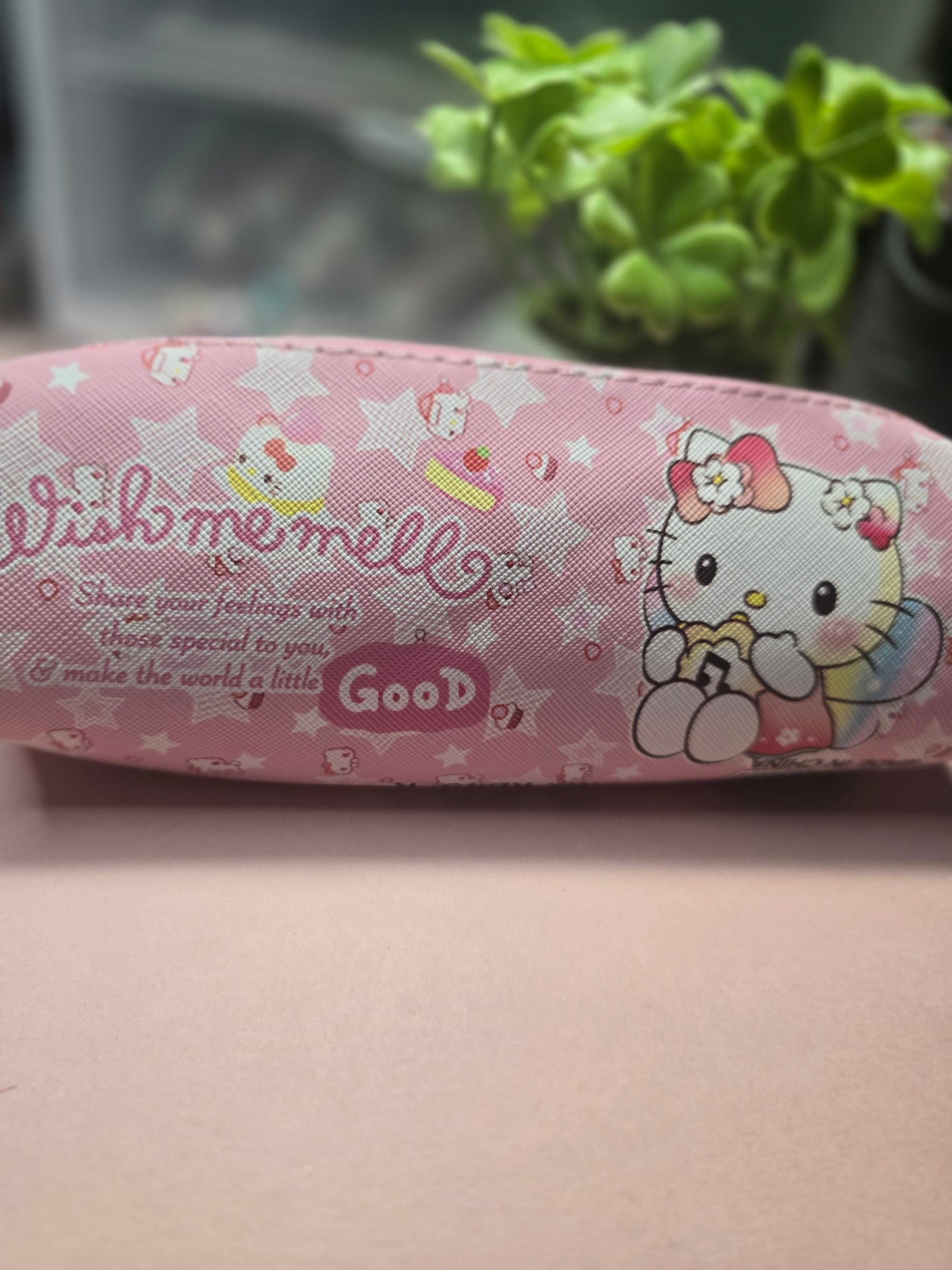 Hello Kitty Pink Pencil Case – Cute Kawaii Zipper Pouch for School & Office