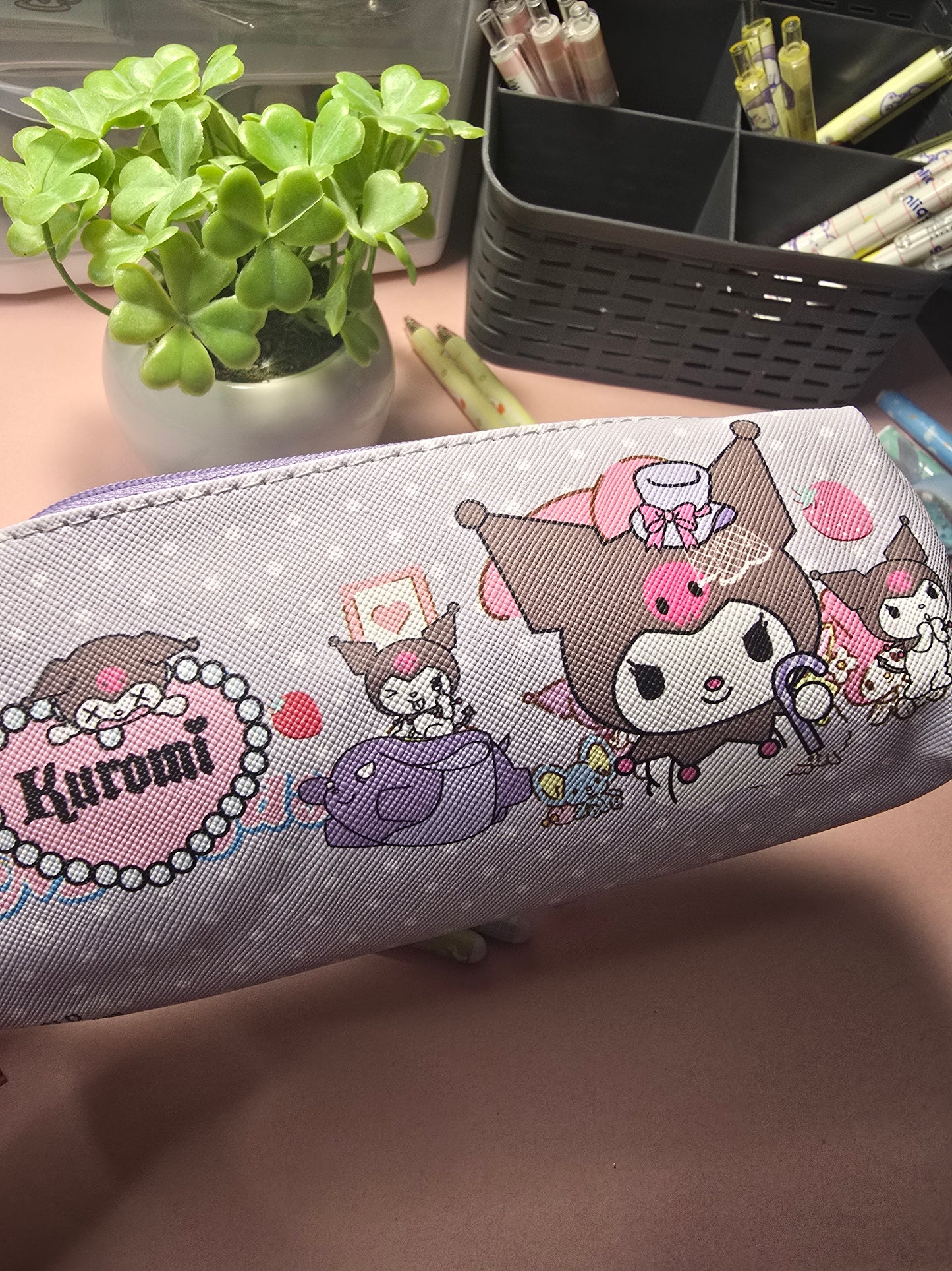 Kuromi Kawaii Pencil Case – Cute Zipper Pouch for School, Office & Everyday Use