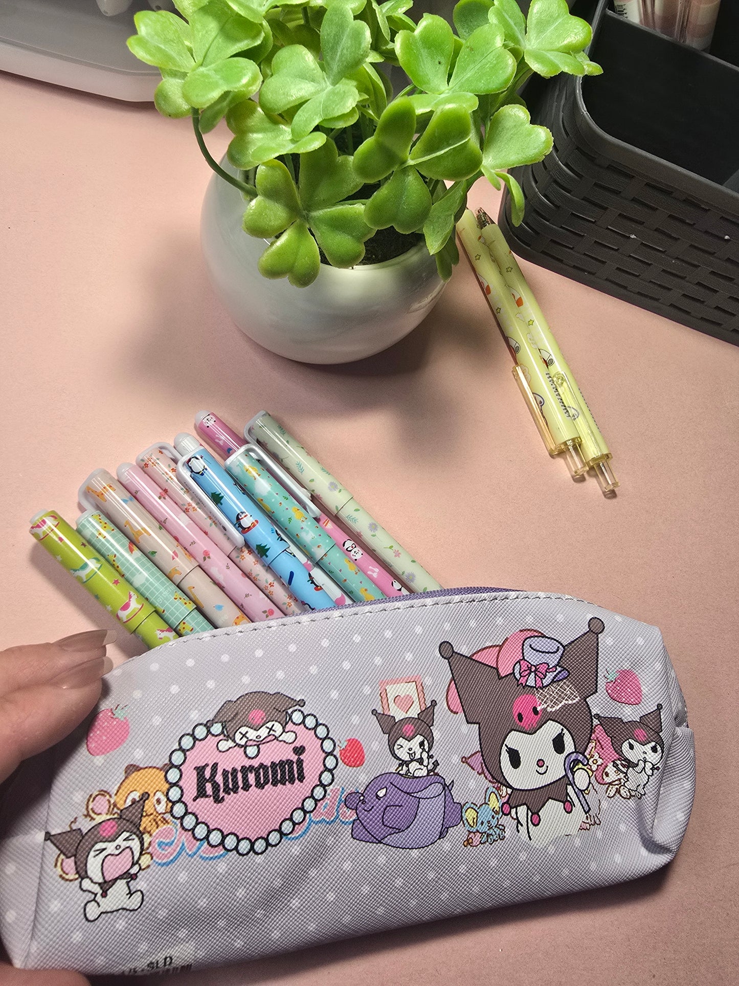Kuromi Kawaii Pencil Case – Cute Zipper Pouch for School, Office & Everyday Use