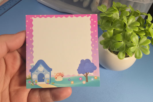 ✨ Enchanted Cottage Memo Pad – Cute 3x3 Notepad (50 Sheets)